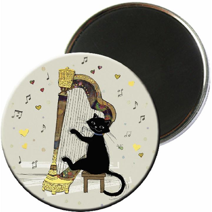 Produktbild Kiub runder magnet katze musik harfe bug art (1 x)