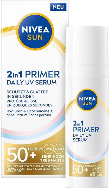 Immagine prodotto NIVEA Primer 2 in 1 (Crema solare viso, SPF 50+, 30 ml)