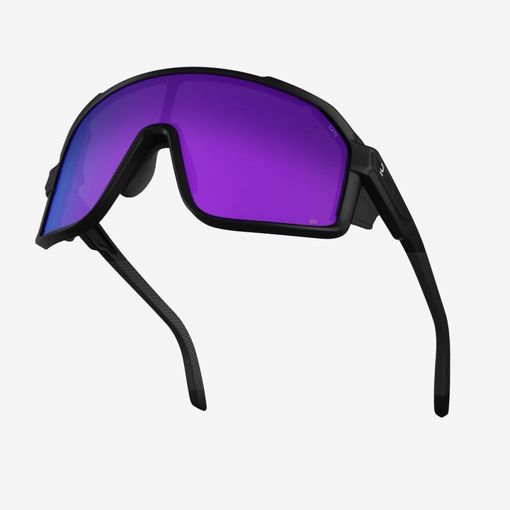Actual product image Quechua Sunglasses High Resolution Full LENS - MH900 Category 4 black (Black, Black)
