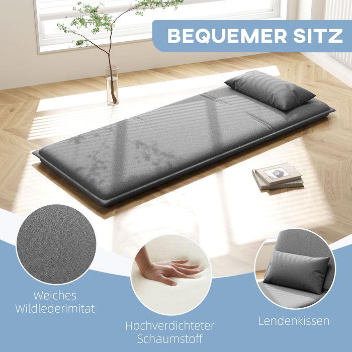 Produktbild Swisshandel24 Bodensofa 3-in-1 Klappbar Schlafsofa, Gepolstert Sofabett mit Schlaffunktion (Bettsofa)