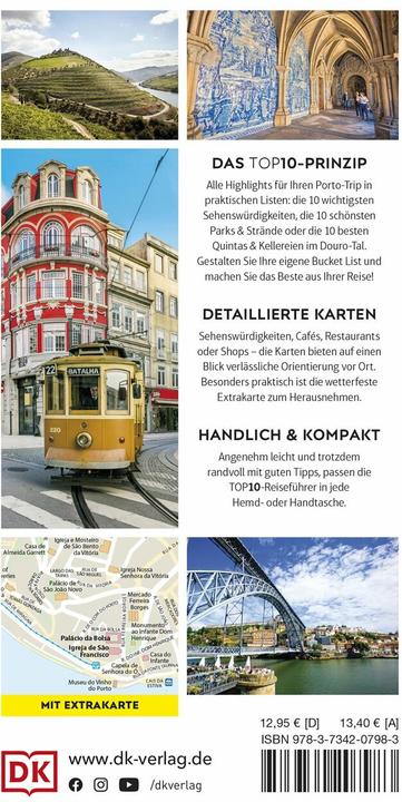 Produktbild TOP10 Reiseführer Porto (Deutsch, DK Verlag Reise, 2024)