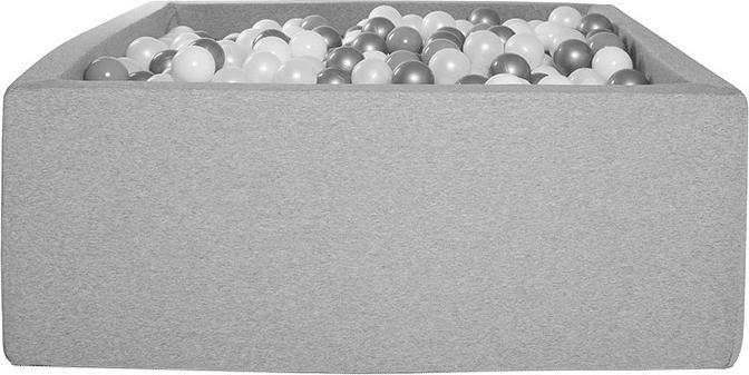 Immagine prodotto Kidkii Quadrato per piscina di palline grigio chiaro (600 palline /)