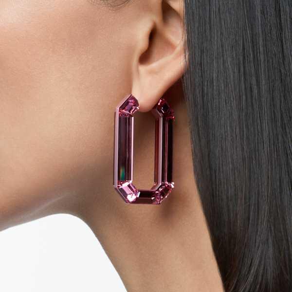 Actual product image Swarovski Lucent Creoles Pink (Swarovski Metal)