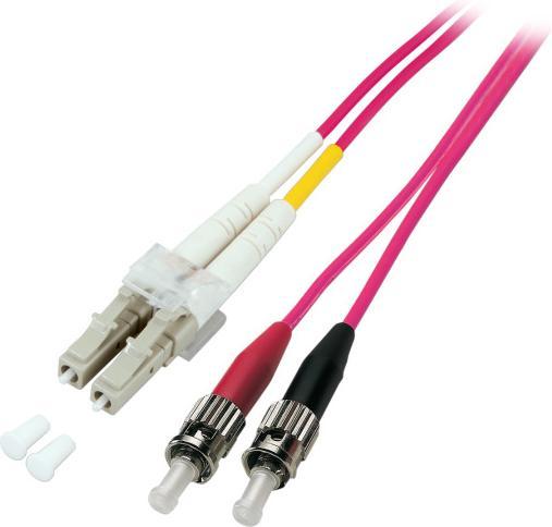 Image du produit EFB Elektronik Cavalier duplex LC/ST 50/125µ,10 mètres, OM3+/OM4,LSZH (10 m)