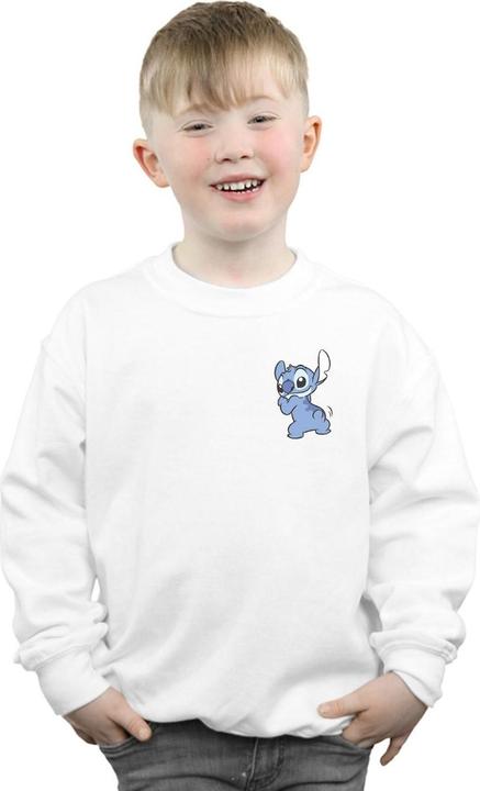 Immagine prodotto Disney Lilo And Stitch Stitch Backside Breast Print Felpa Ragazzi (152, 158)