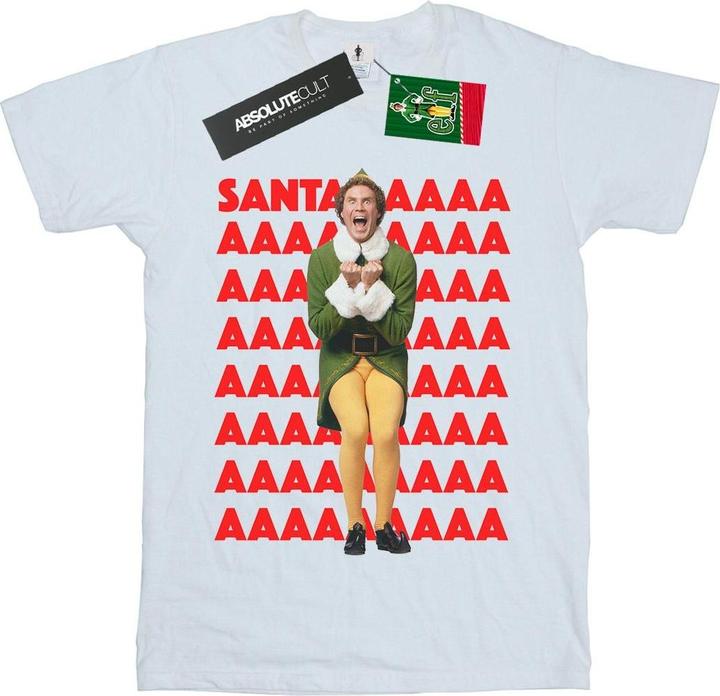 Immagine prodotto Elf Buddy Santa Scream Maglietta Ragazzi (116)