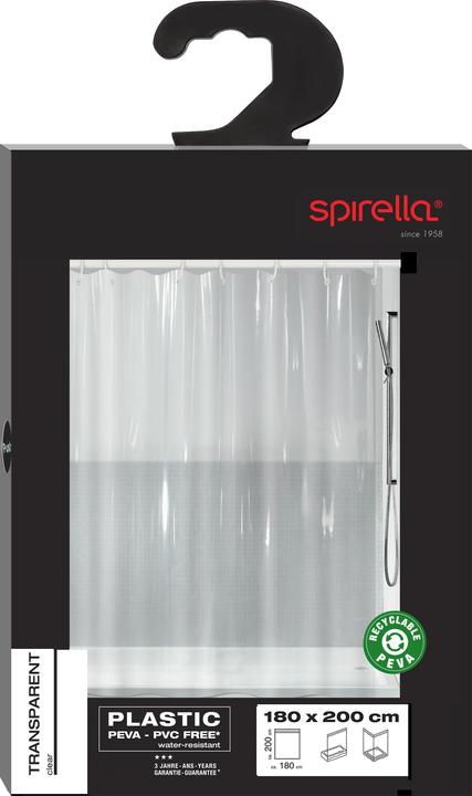 Produktbild spirella Transparent (180 x 200 cm)