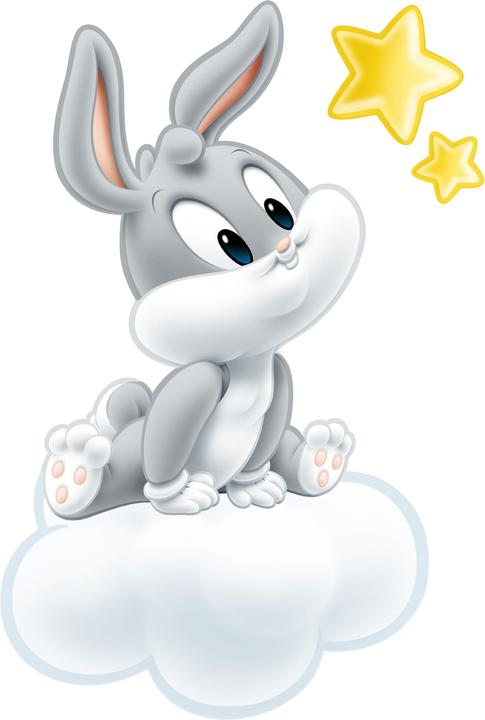 Produktbild Bilderwelten Baby Looney Tunes Bugs Bunny Sterne (120 x 80 cm)