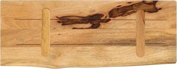 Produktbild VidaXL Tischplatte Holzplatte 70x40x2,5cm Baumkante Massivholz Raues Mangoholz (70 x 40 x 2.5 cm)