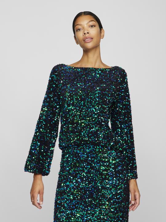 Image du produit Vila Haut à paillettes avec manches longues (XS)