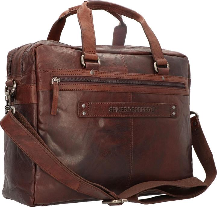 Immagine prodotto Spikes & Sparrow Cartella in pelle con scomparto per laptop da 41 cm
