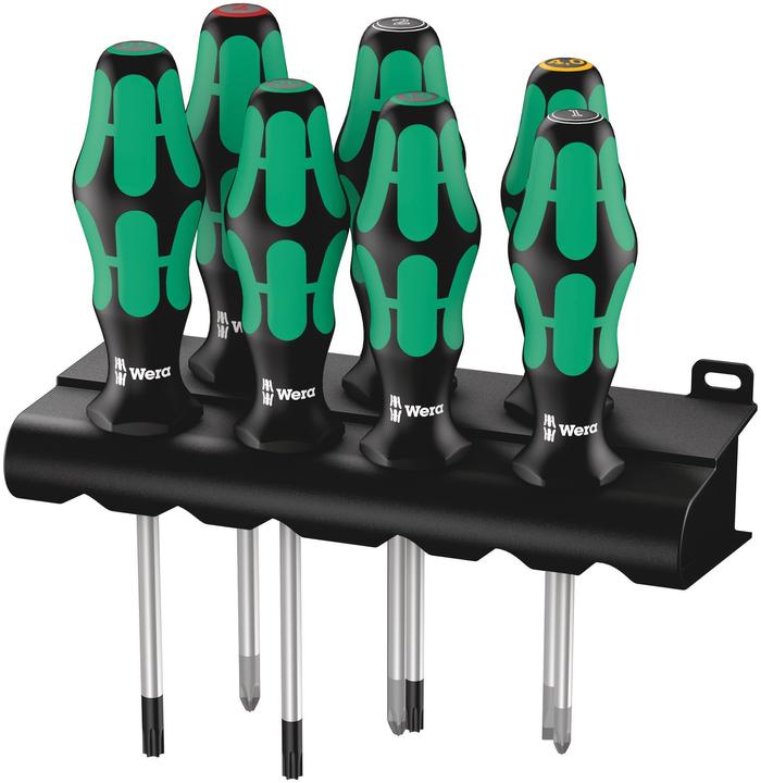 Actual product image Wera 335/350/367/7 Rack (Slotted screws, Torx (TX), Pozidriv cross recess (PZ), Phillipps cross recess (PH))
