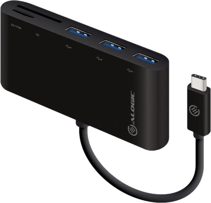 Actual product image Alogic Adapter USB-C MultiPort mit Card Reader (USB 3.1)