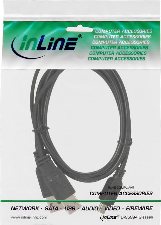 Produktbild InLine USB Mini-Y-Kabel (1 m, USB 2.0)