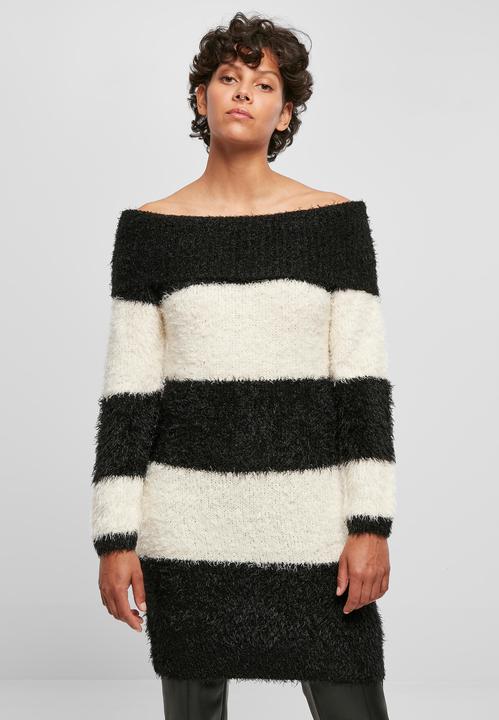 Produktbild Urban Classics Ladies Off Shoulder Feather Dress - 19413 (4XL)