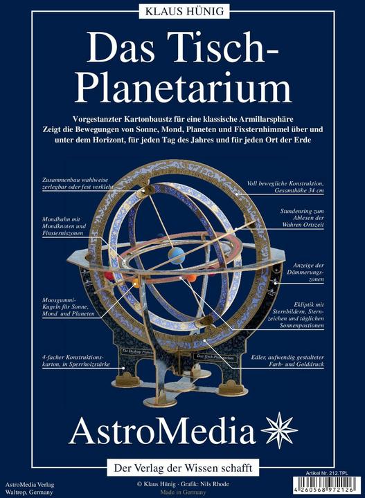 Produktbild Tischplanetarium Armillarsphäre Bausatz