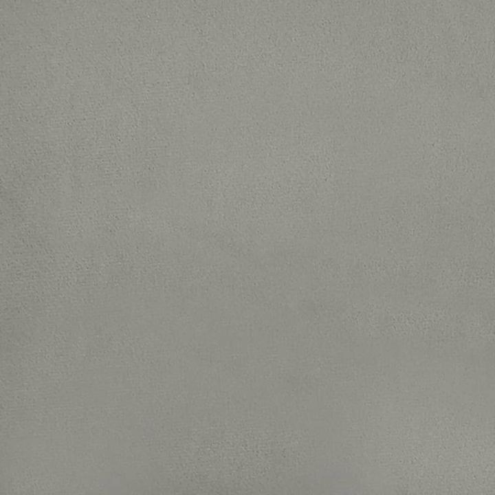 Immagine prodotto VidaXL Kopfteil mit Ohren Hellgrau 203x16x118/128 cm Samt,Farbe (203 x 16 x 128 cm)