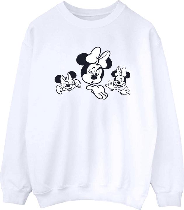 Disney Minnie Mouse Three Faces Sweatshirt (L)