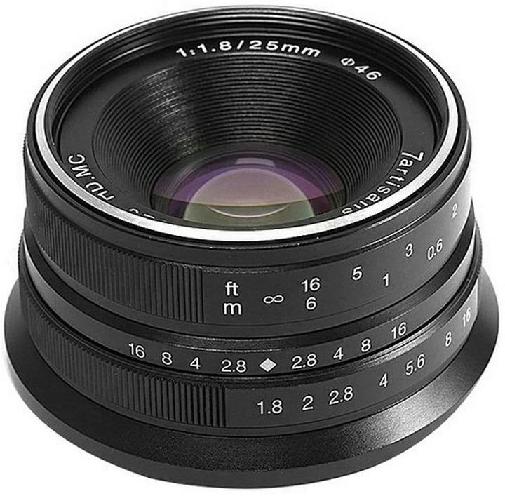Image du produit 7artisans 25mm f/1.8-16 (Micro Four Thirds, APS-C / DX)