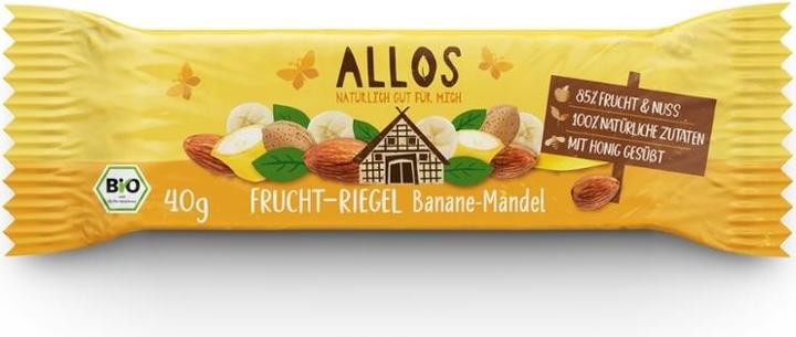 Actual product image Allos Organic Fruit Slices Banana-Almond 40 g (1 pcs., 40 g)