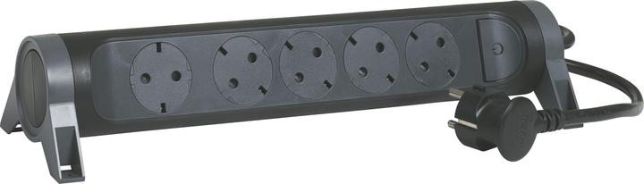Legrand Rotating power strip 5x socket, 1.5m cable Black 694532 (5 x, CEE, CEE 7/3, 1.50 m)