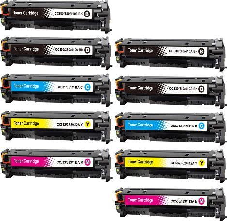 Produktbild Hermex Kompatibler Toner für HP Color LaserJet CM2320fxi MFP (M, Y, BK, C)