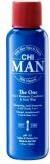 Immagine prodotto Farouk Systems Chi Man The One - Shampoo, balsamo e lavaggio corpo 3 in 1 30ml (30 ml, Shampoo liquido)