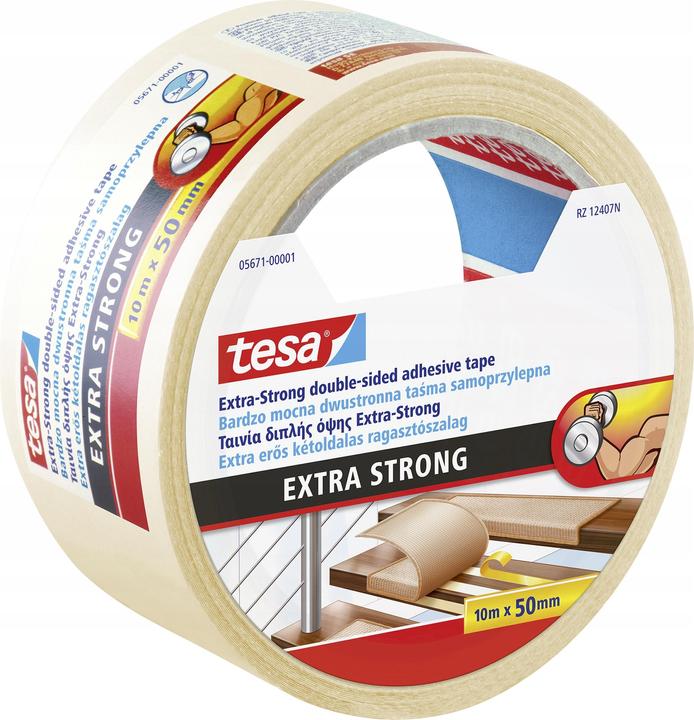 tesa Double-Sided Tape Extra Strong 10mx50mm (50 mm)