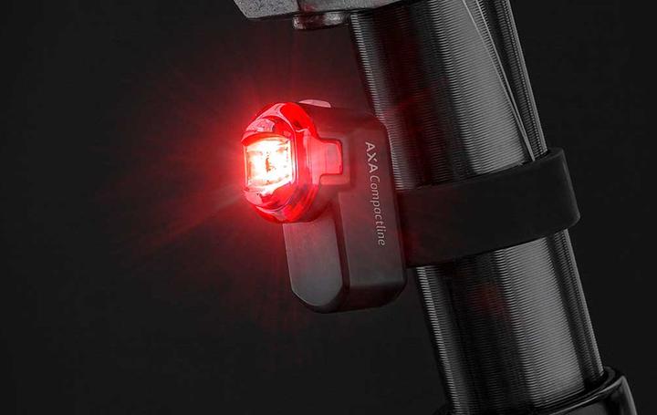 Actual product image AXA Compactline USB LED Battery Rear Light