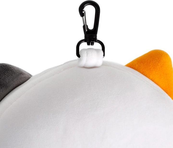 Immagine prodotto Puckator Relaxeazzz Peluche Adoramals Gatto Lola Cuscino da viaggio rotondo e maschera per gli occhi (Cuscino per testa e collo)