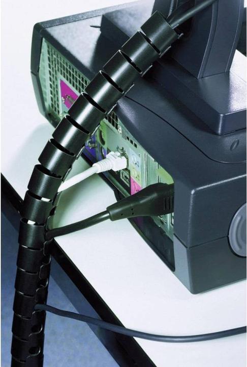 Produktbild HellermannTyton HWPP8 Schutzschlauch+WZ schwarz (Kabelschlauch, 2500 cm)