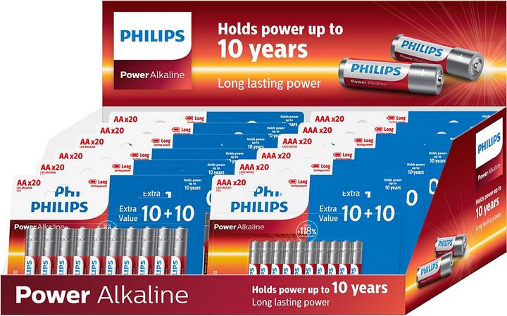 Immagine prodotto Philips Batteria 12pc 10+10 AA AAA (12 pz., AAA, AA)