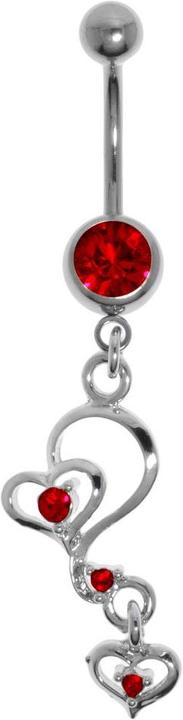 Actual product image Bijouteria Bellypiercing (Stainless steel, Brass, Crystal)