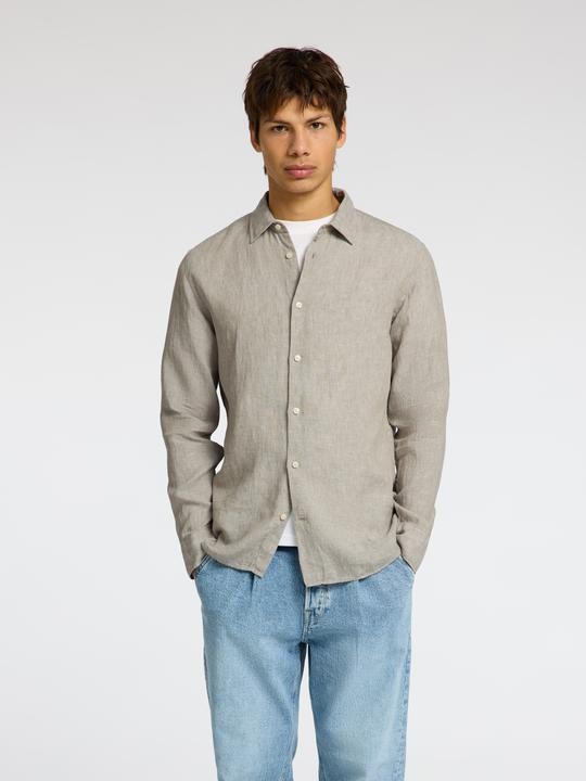 Actual product image Slhregkylian-Linen Shirt Ls Classic Noos (M)