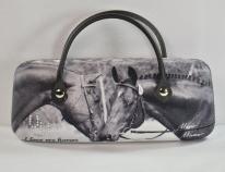 Kögler Horse Eyeglass Case, 2 Horseheads, Retroline, Mari