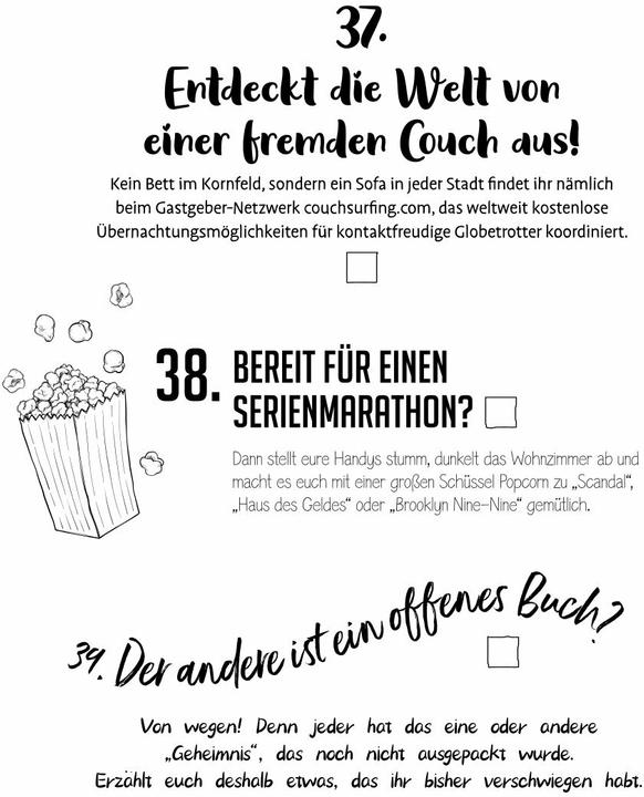 Produktbild Die NEUE Bucket List für Paare (Deutsch, Stephanie Fischer, 2023)