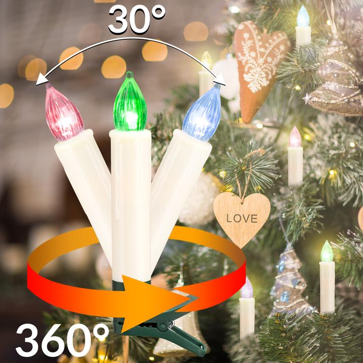 Produktbild Monzana Weihnachtsbaumkerzen (30 x)