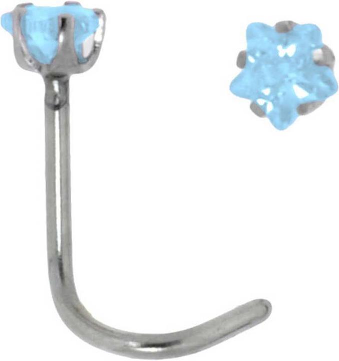 Image du produit Bijouteria Piercing nez (Acier inoxydable, Zircone)