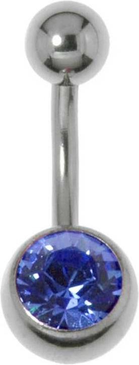 Actual product image Bijouteria Bellypiercing (Titanium, Crystal)