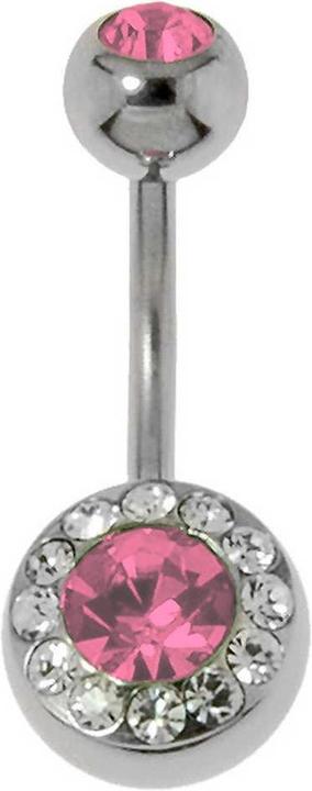 Bijouteria Bauchpiercing (Edelstahl, Kristall)
