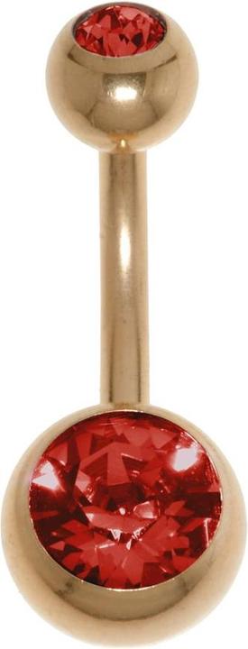 Produktbild Bijouteria Bauchpiercing (Edelstahl, PVD Beschichtung, Kristall)