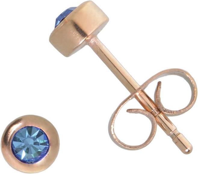 Aqua blue, Pink gold