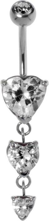 Actual product image Bijouteria Bellypiercing (Stainless steel, Crystal)
