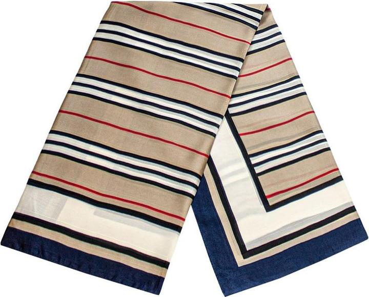 Produktbild JTI Gestreifter Schal - Marineblau, Nr. 33