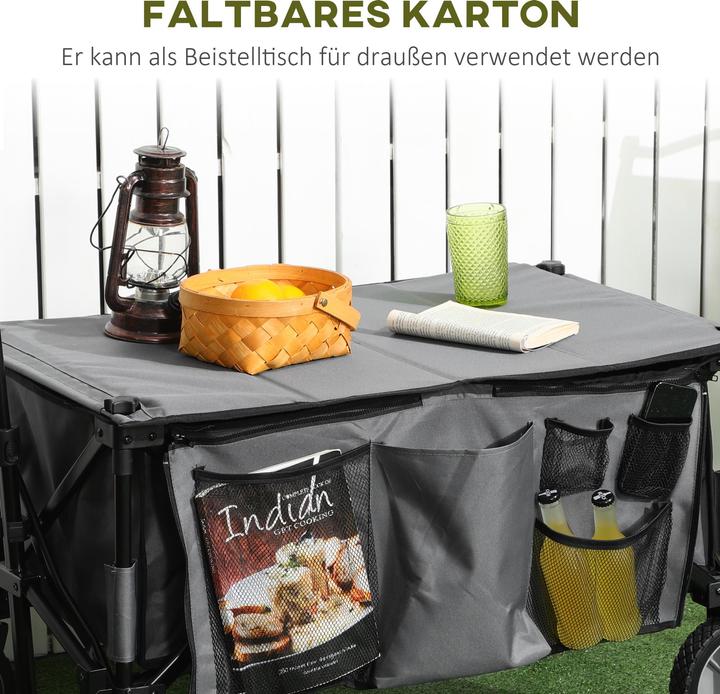 Image du produit Outsunny Chariot à bras avec poches latérales