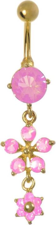 Actual product image Bijouteria Bellypiercing (Stainless steel, Crystal, PVD coating)