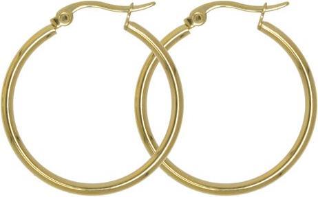 Actual product image Bijouteria Hoops (Stainless steel, Gold plating)
