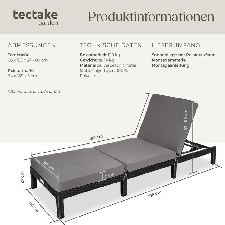 Image du produit tectake Sofia (196 cm)