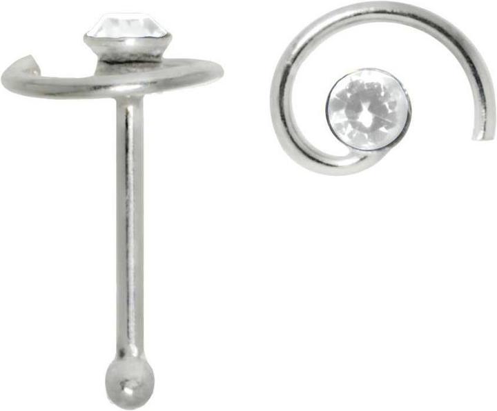 Produktbild Bijouteria Nasenpiercing (Silber 925, Kristall)