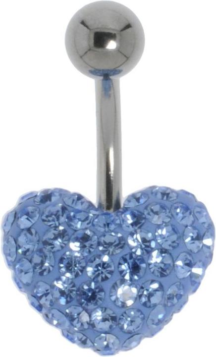 Bijouteria Bauchpiercing (Edelstahl, Kristall)